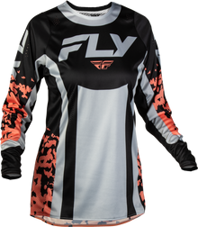Women's Lite Flake Jersey Black/Light Grey/Coral Sm