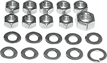 COLONY Nuts with Washers Kit - Transmission Side Cover/Clutch Arm - Chrome 8112-20