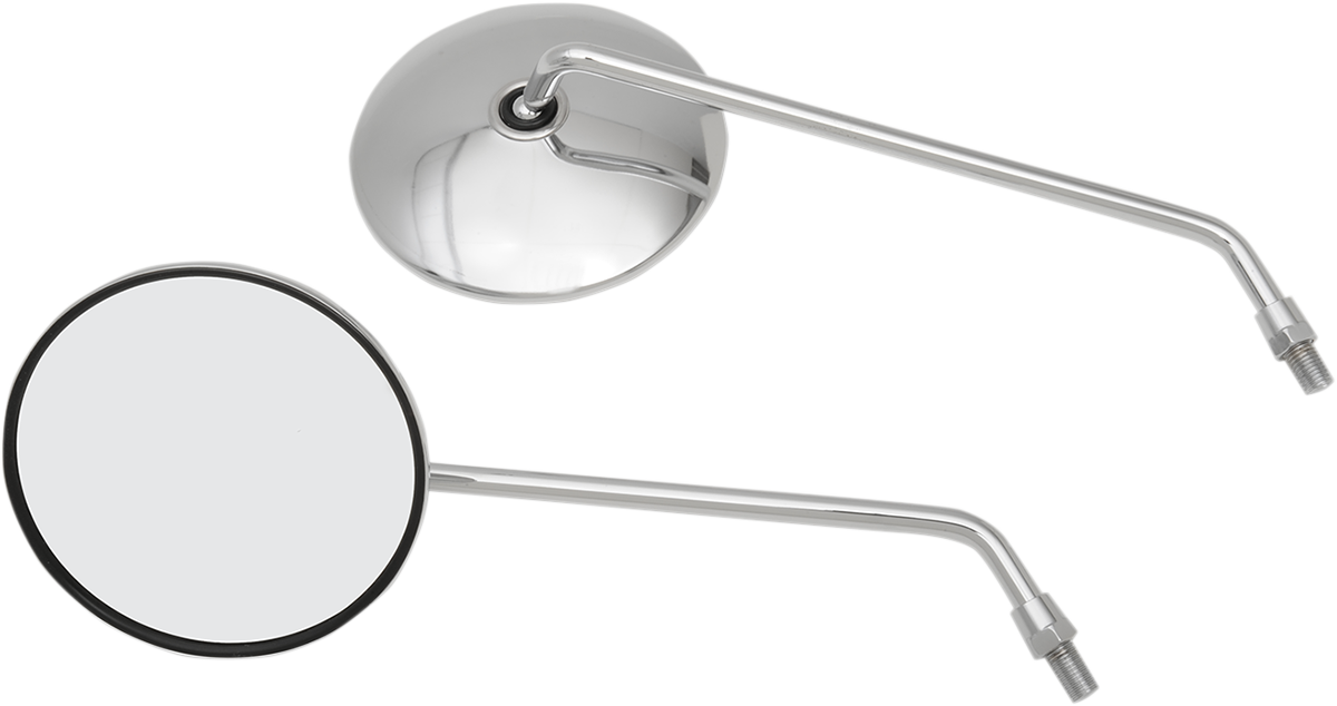 EMGO Mirrors - Classic - Universal - Side View - Round - Chrome - Left/Right - Pair 20-37414