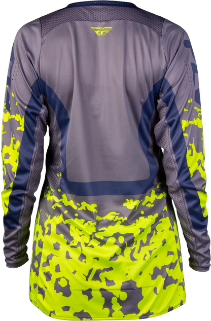 Women's Lite Flake Jersey Lavendar/Blue/Yellow 2x