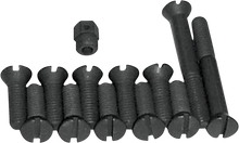COLONY Screw Kit - Transmission Top Cover - Flat/Countersunk/Slotted - Black/Parkerized 9620-13