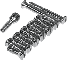 COLONY Screw Kit - Transmission Top Cover - Flat/Countersunk/Slotted - Chrome 8147-13