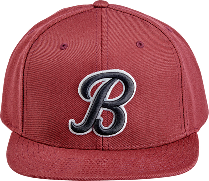 BILTWELL Script B Hat - Maroon 8002-4040-00
