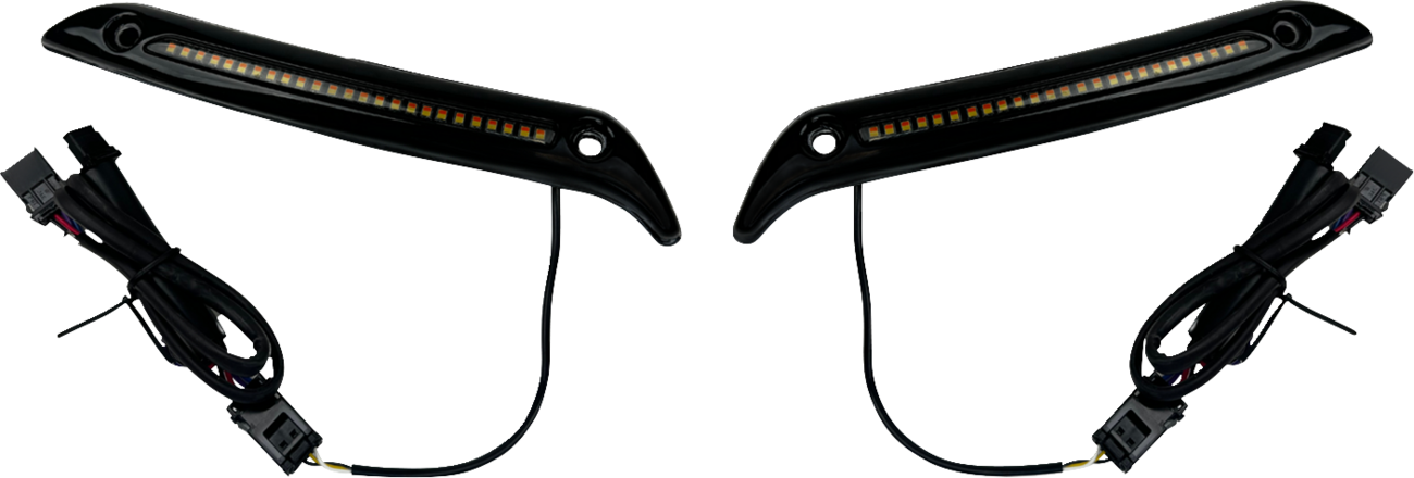 CUSTOM DYNAMICS LED Windshield Trim - Gloss Black CD-LRST-WT-B