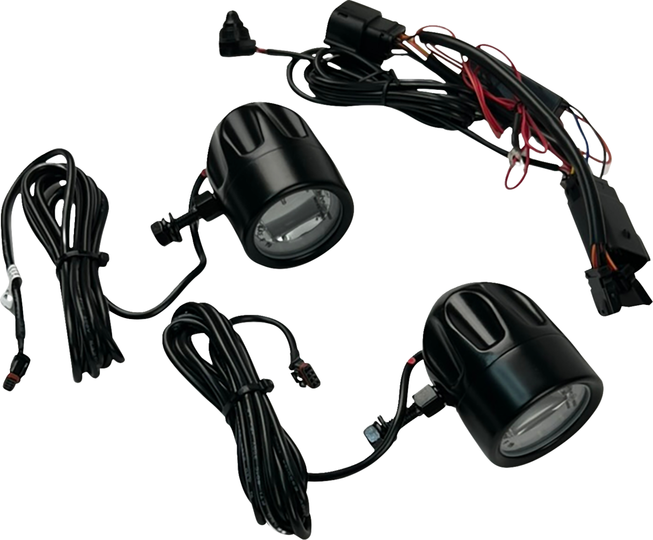 CUSTOM DYNAMICS LED Fog Light - Halo - Black PB-FOG-23-B