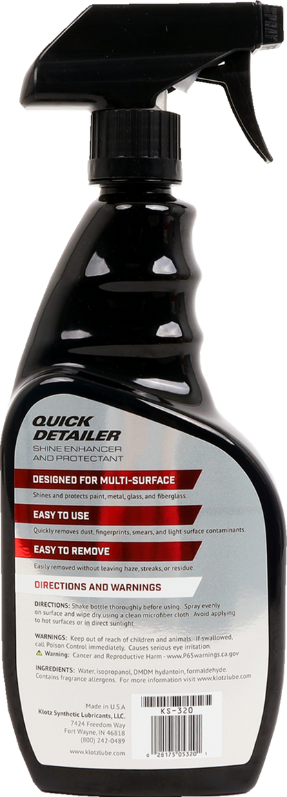 KLOTZ OIL Quick Detailer - 23 fl oz. KS-320