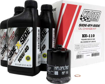 KLOTZ OIL Oil Change Kit - Polaris - 10W/40 KU-110