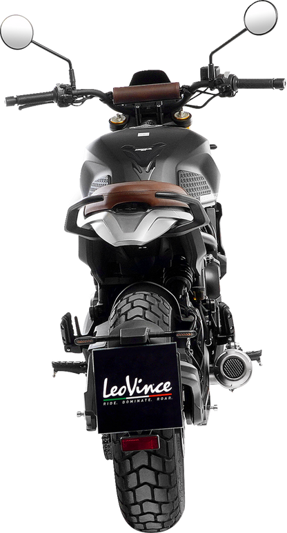 LEOVINCE LV-10 Slip-On Muffler - Black Stainless Steel 15267BU