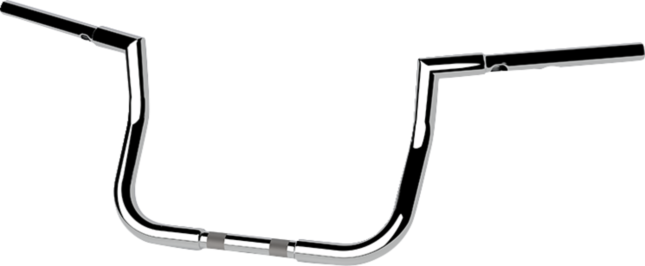 LA CHOPPERS 1-1/4" Twin Peaks Touring Handlebar - 10" - Chrome LA-7367-10