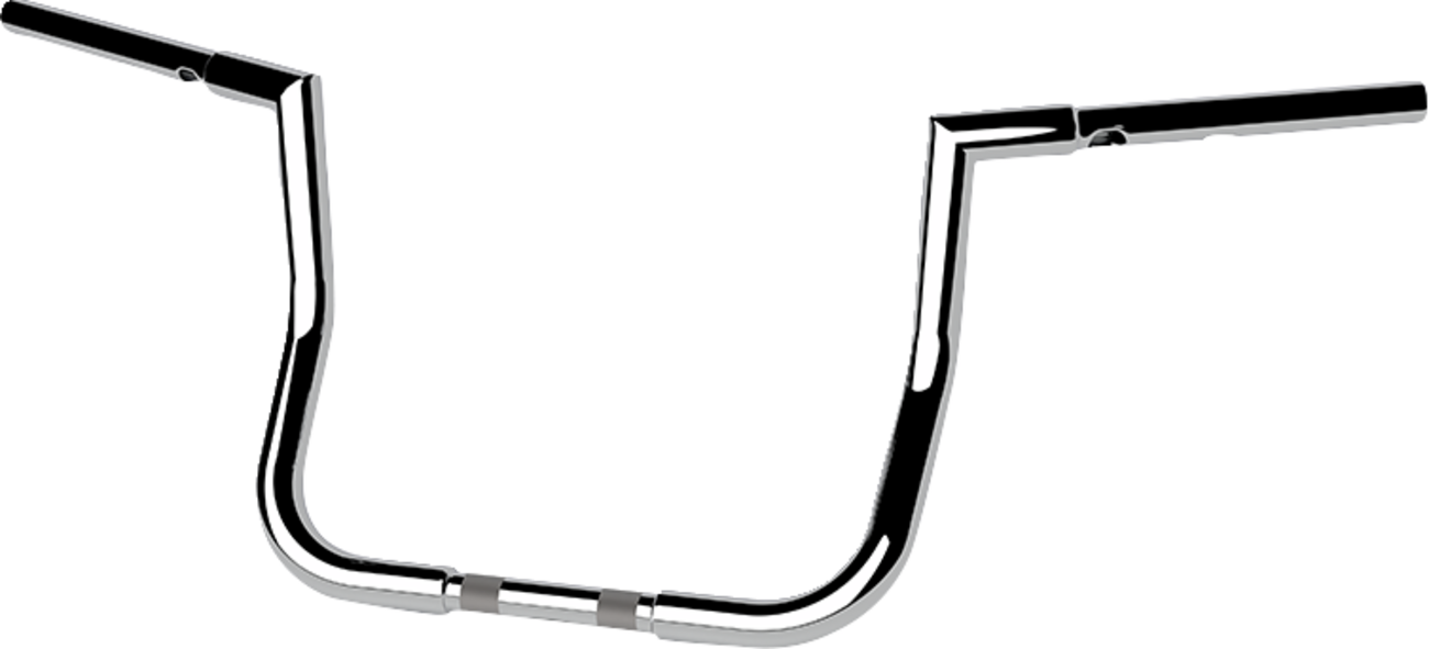 LA CHOPPERS 1-1/4" Twin Peaks Touring Handlebar - 12" - Chrome LA-7367-12