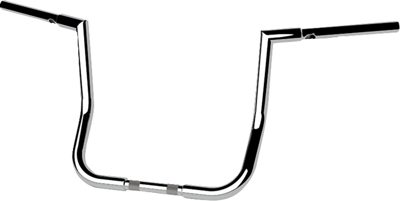 LA CHOPPERS 1-1/4" Twin Peaks Touring Handlebar - 14" - Chrome LA-7367-14