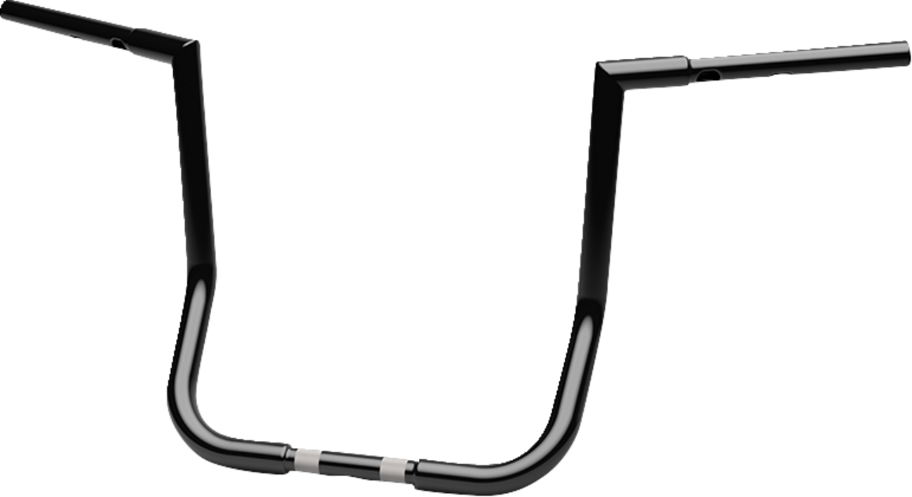 LA CHOPPERS 1-1/4" Twin Peaks Touring Handlebar - 16" - Black LA-7367-16B