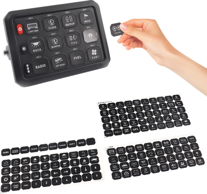 MOOSE OFFROAD Gang Switch Panel - 12 Position 90-200-PU