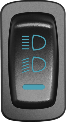 MOOSE OFFROAD Headlight Switch - Blue - Polaris HDL-CAR-B