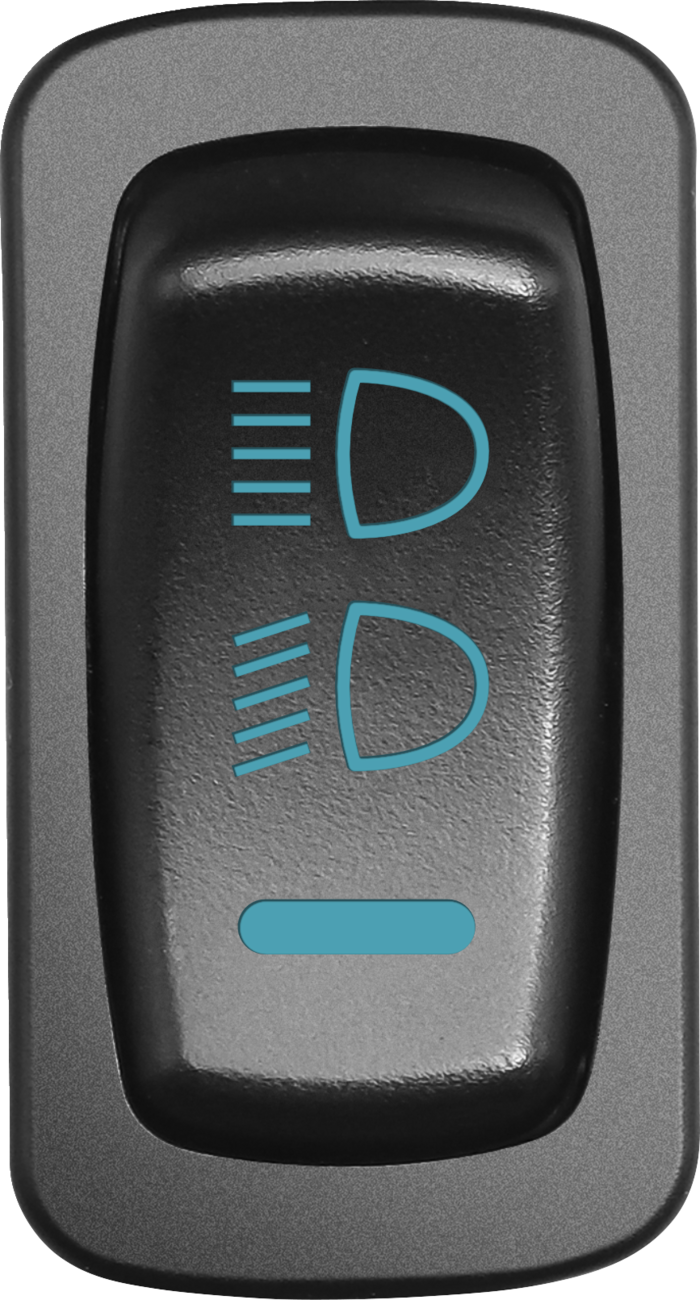 MOOSE OFFROAD Headlight Switch - Blue - Polaris HDL-CAR-B