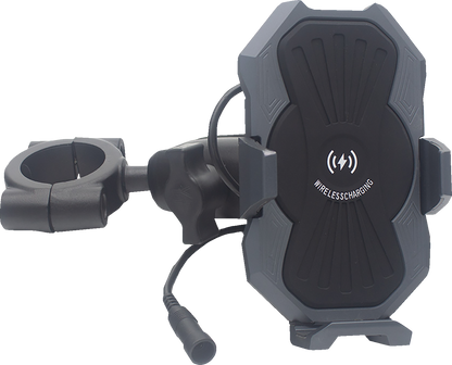 RIDEPOWER Metal Phone Holder - Inductive Charging 1-1/2" Bar Mount RPMTLINDMOUNT15