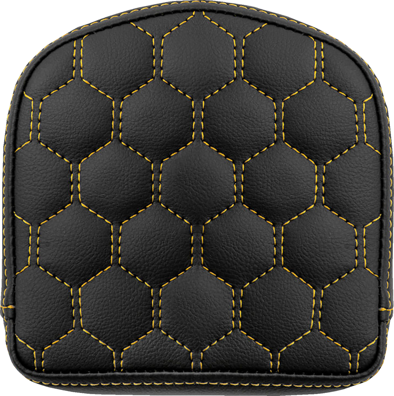 SADDLEMEN RoadSofa™ Sissy Bar Pad - Honeycomb - Gold Stitching 040849GOL