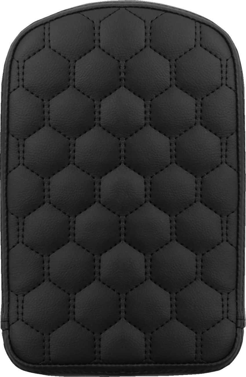 SADDLEMEN RoadSofa™ Sissy Bar Pad - Honeycomb - Black Stitching 041149