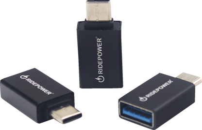 RIDEPOWER Power Adapter - Female USB to Male USB-C RPUSBCMUSBFADPT