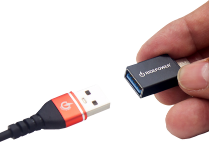 RIDEPOWER Power Adapter - Female USB to Male USB-C RPUSBCMUSBFADPT