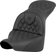 SADDLEMEN RoadSofa™ Seat - Lattice Stitch - without Driver Backrest - FLFB/FXBR '18-'24 818-27-182