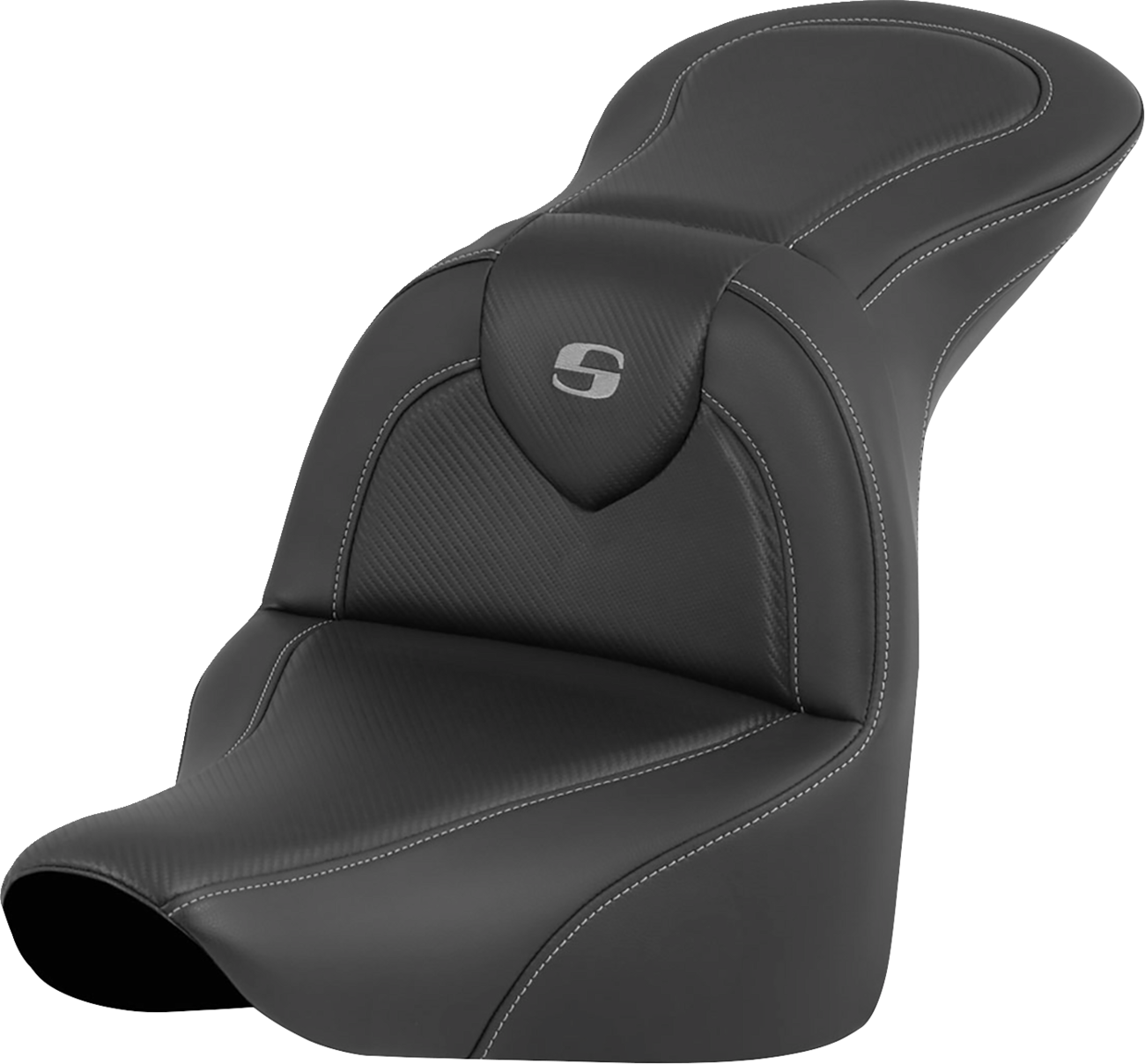 SADDLEMEN RoadSofa™ Seat - Carbon Fiber - without Driver Backrest - FLFB/FXBR '18-'24 818-27-185