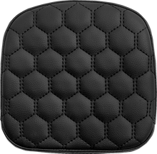 SADDLEMEN Sissy Bar Pad - Honeycomb - Black Stitching 040749