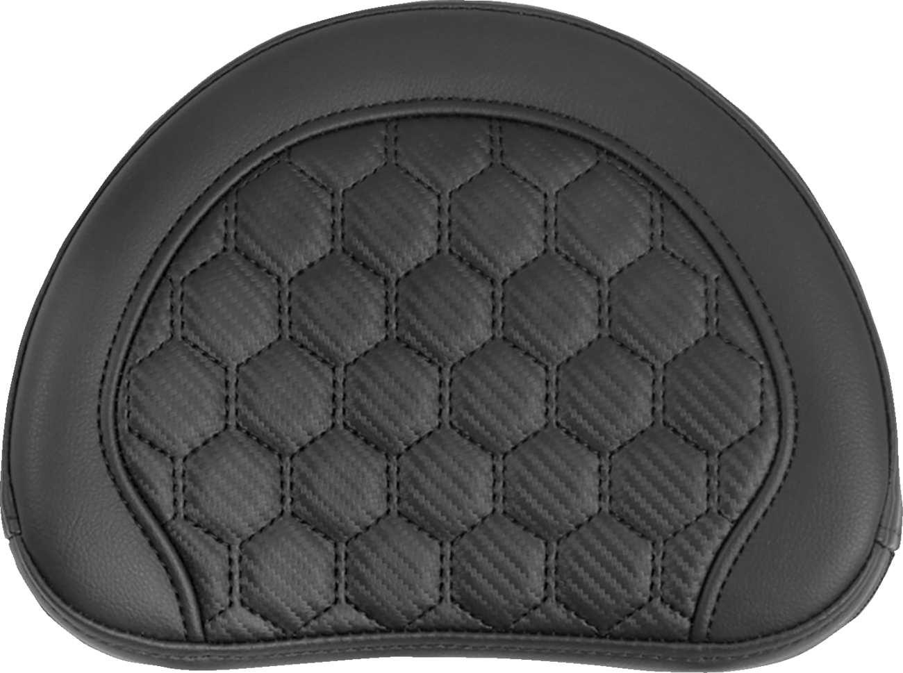 SADDLEMEN RoadSofa™ Sissy Bar Pad - Honeycomb - Black Stitching 051349