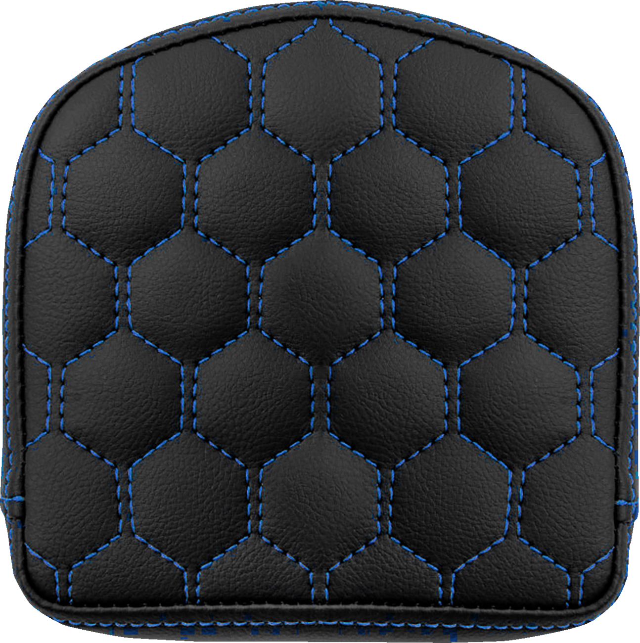 SADDLEMEN RoadSofa™ Sissy Bar Pad - Honeycomb - Blue Stitching 040849BLU