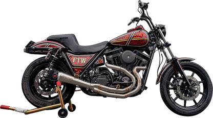 SLYFOX Drifter Seat - Black Logo - Black Vinyl - Smooth - FXR '82-'00 SlyFox4681A