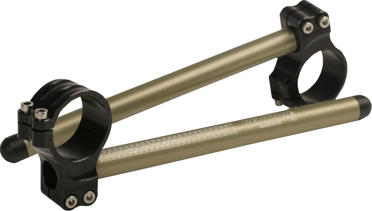 RENTHAL Replacement Clip-On Handlebar - Original - 48 mm - Silver CL104