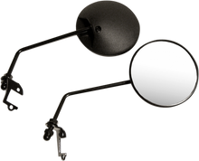 EMGO Mirrors - True Vision/Enduro - Side View - Round - Black - Left/Right - Pair 20-64503