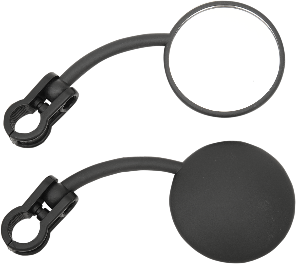 EMGO Mirrors - Enduro - Side View - Round - Black - Pair 20-64586