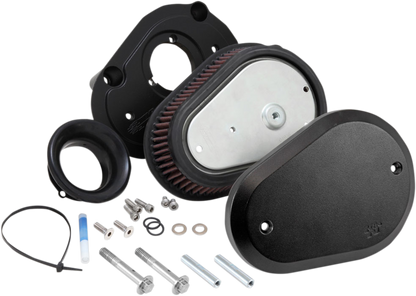 K & N Street Metal Air Intake Kit - Flare - Black - Twin Cam RK-3932B