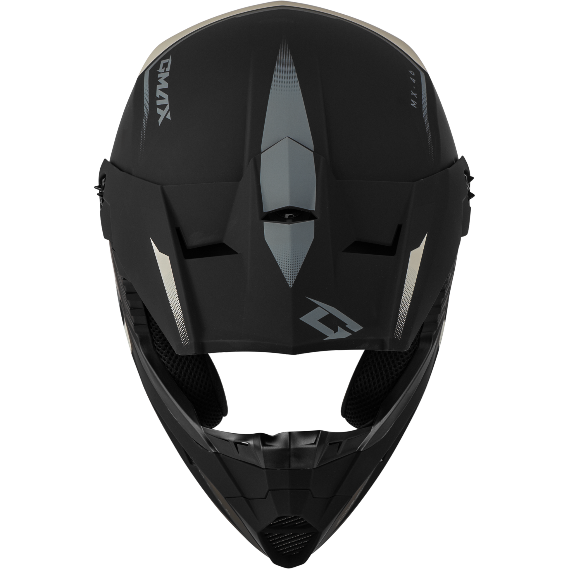 Mx 46 Compound Helmet Matte Black/Grey/White Ys