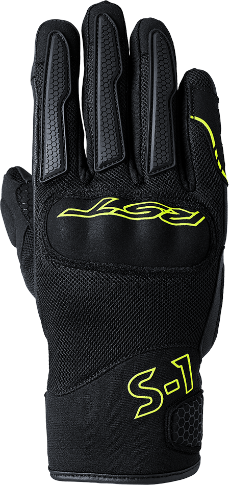S1 Mesh Ce Glove Black/Flo Yellow Md