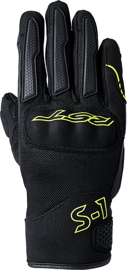 S1 Mesh Ce Glove Black/Flo Yellow Md