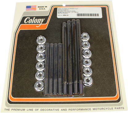 COLONY Bolt Kit - Upper/Lower/Motor Mount - Flange - Zinc - '96-'00 Big Twin Evo 9884-20
