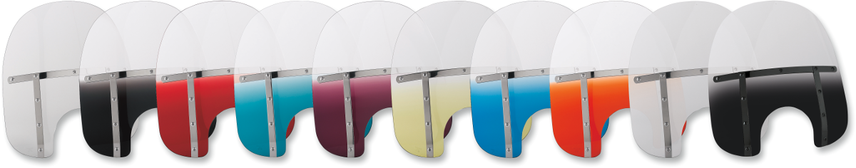 MEMPHIS SHADES Fats Windshield - 13" - Headlight - Clear MEM3510