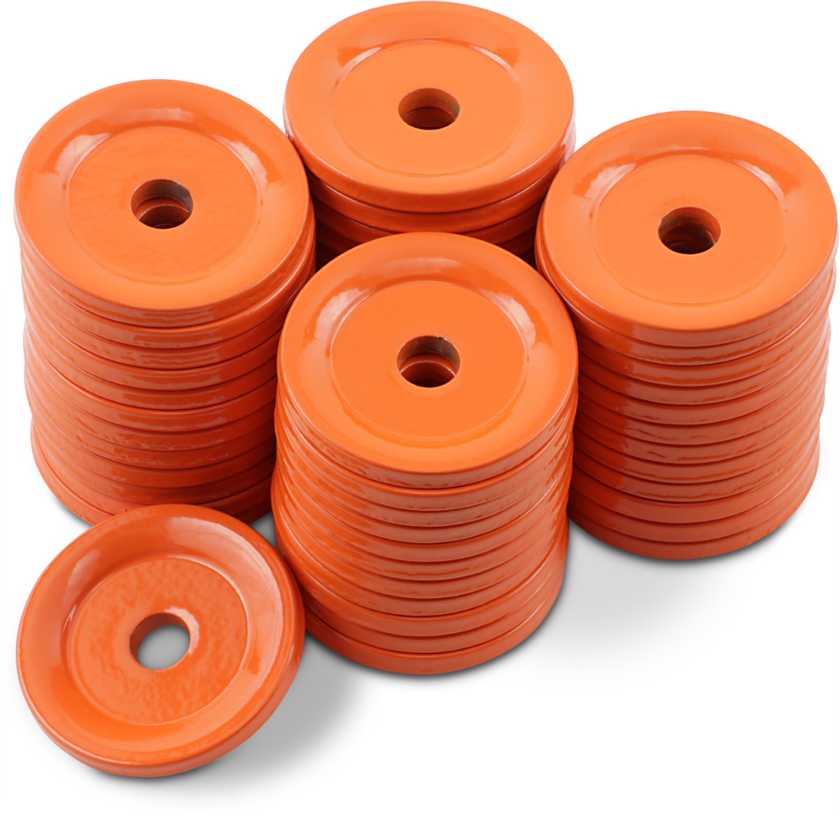WOODY'S Support Plates - Grand Digger® - Orange - Round - 48 Pack ARG-3805-48