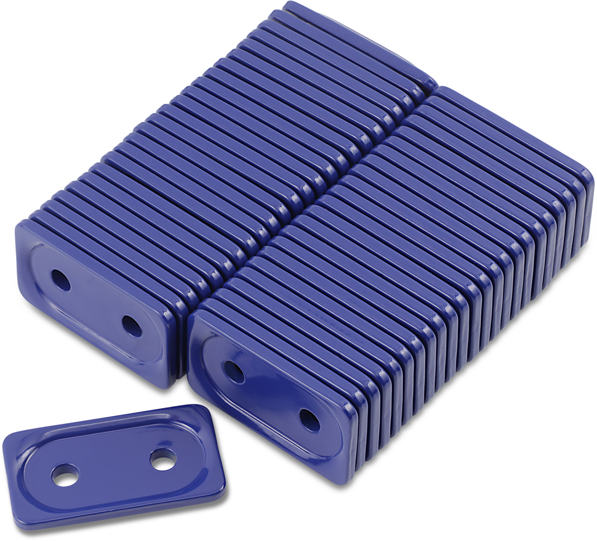 WOODY'S Support Plates - Grand Digger® - Blue - Double - 48 Pack ADG-3795-48