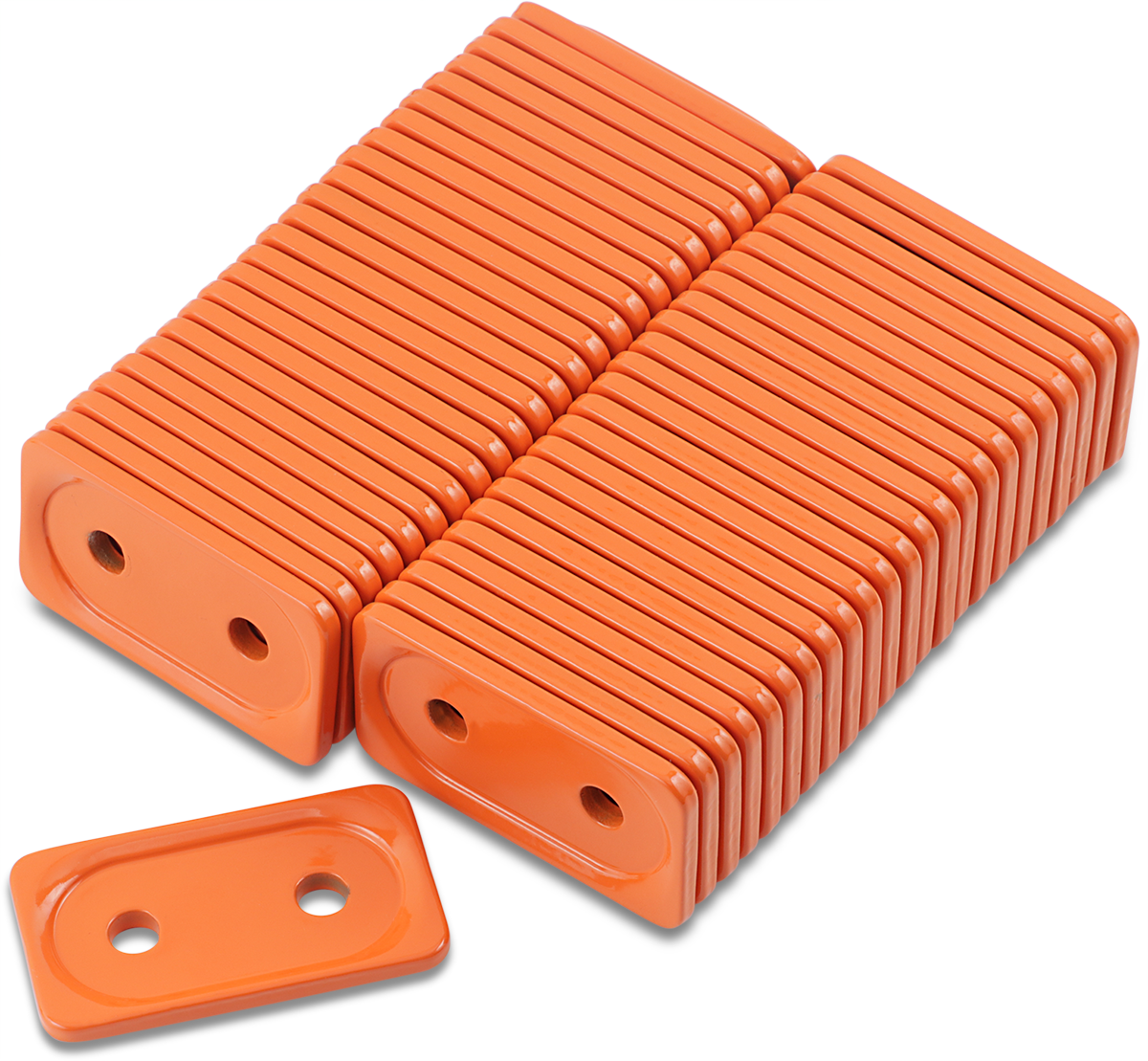 WOODY'S Support Plates - Grand Digger® - Orange - Double - 48 Pack ADG-3805-48