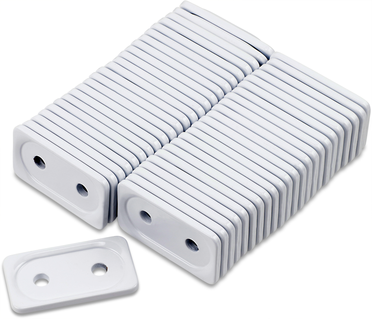 WOODY'S Support Plates - Grand Digger® - White - Double - 48 Pack ADG-3815-48