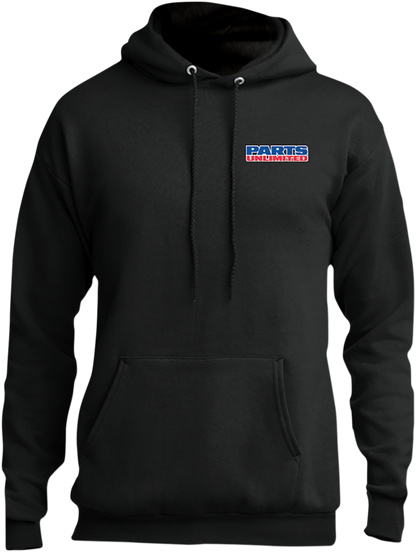 THROTTLE THREADS Parts Unlimited Hoodie - Black - Large PSU36PC78HBKLG