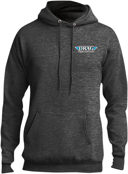 THROTTLE THREADS Drag Specialties Hoodie - Heather Gray - Large DRG29PC78HDHGLG