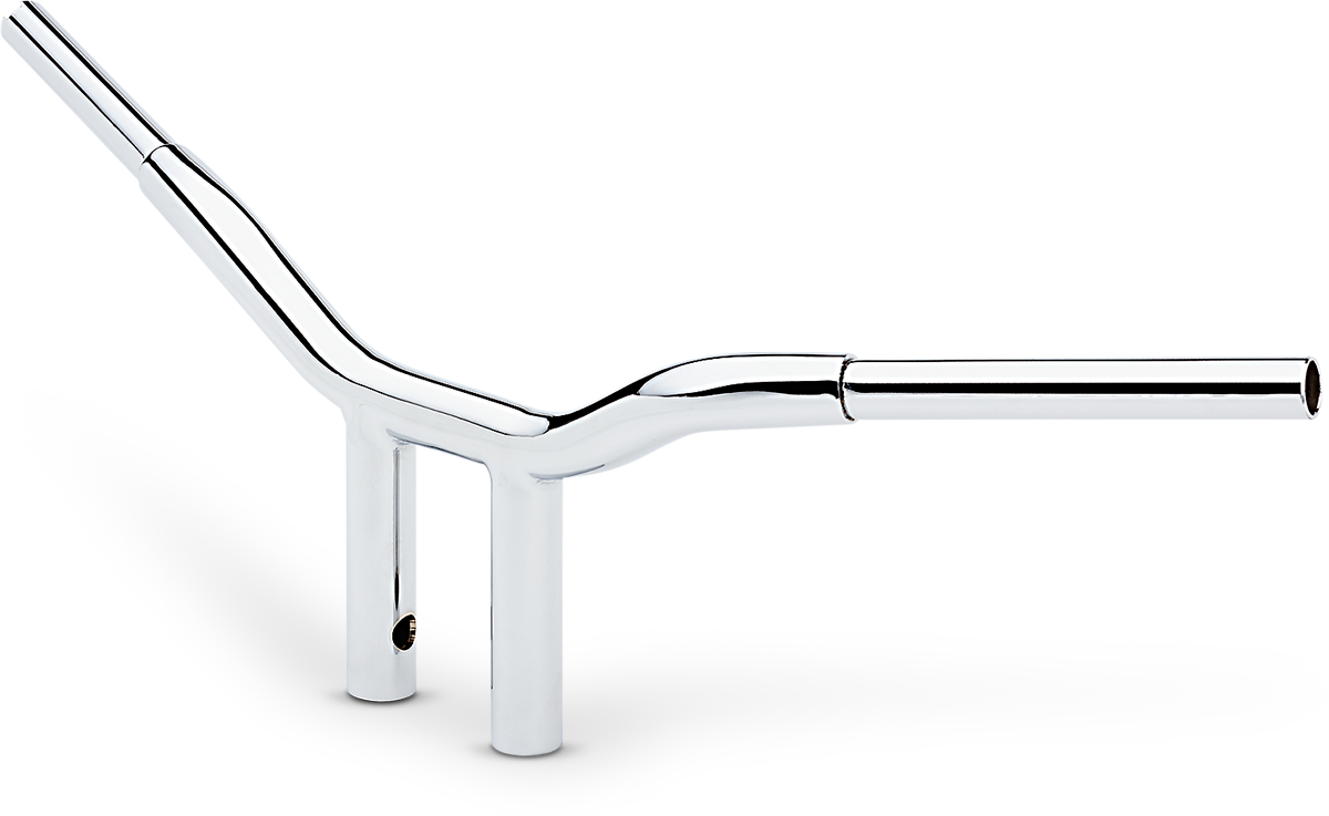 LA CHOPPERS Kage Fighter Welded Straight-Riser Handlebar - One Piece - 8" - Chrome LA-7337-08