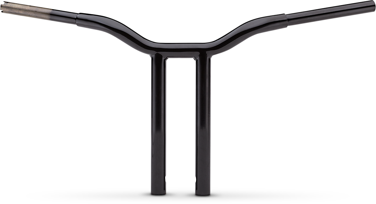 LA CHOPPERS Kage Fighter Welded Straight-Riser Handlebar - One Piece - 12" - Black LA-7337-12B
