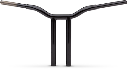 LA CHOPPERS Kage Fighter Welded Straight-Riser Handlebar - One Piece - 12" - Black LA-7337-12B