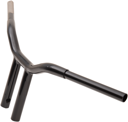 LA CHOPPERS Kage Fighter Welded Straight-Riser Handlebar - One Piece - 10" - Black LA-7337-10B
