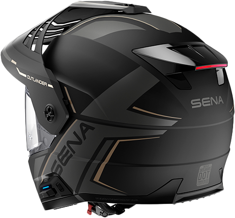 Outlander  Smart Ds Helmet Matte Black Lg